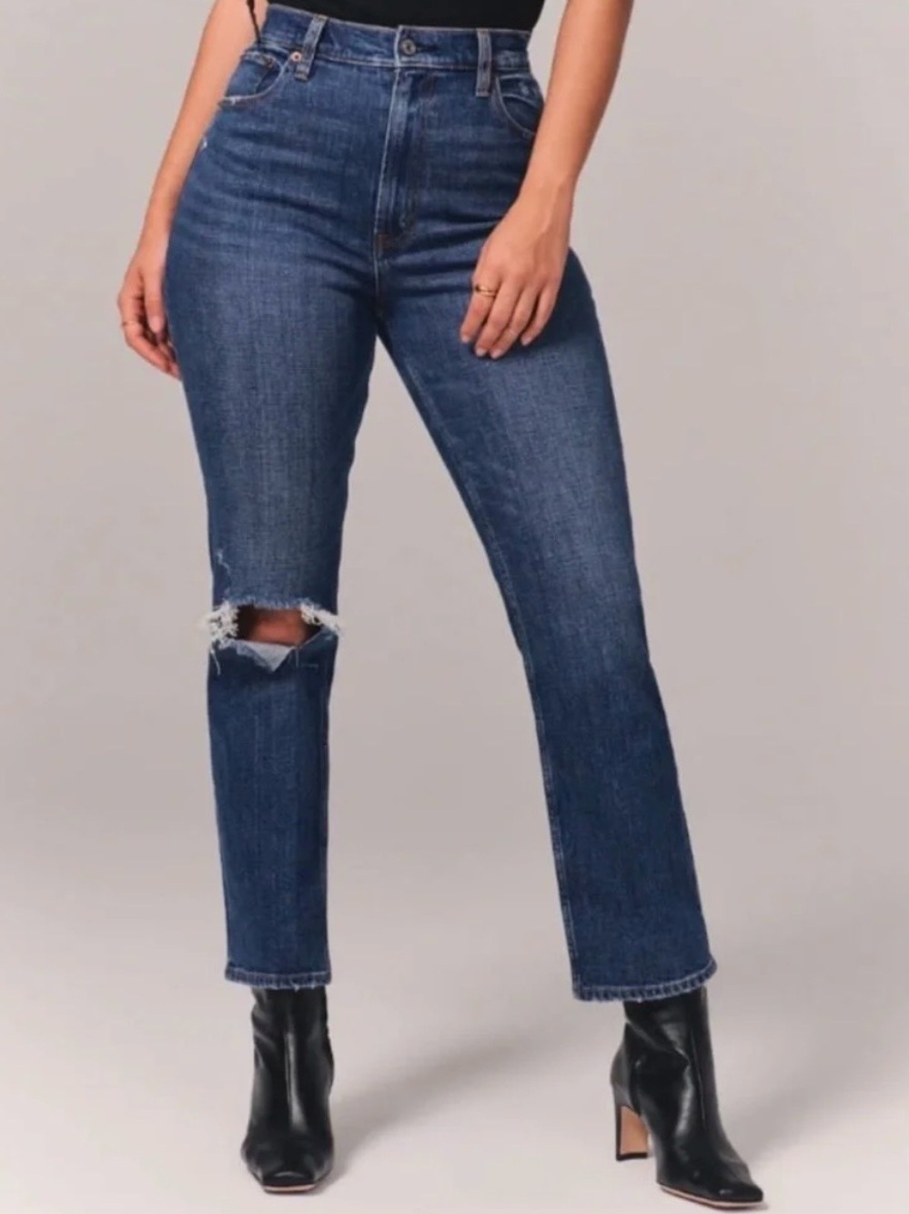 Abercrombie & Fitch size 29 Curve Love The Ankle Straight High Rise Jeans